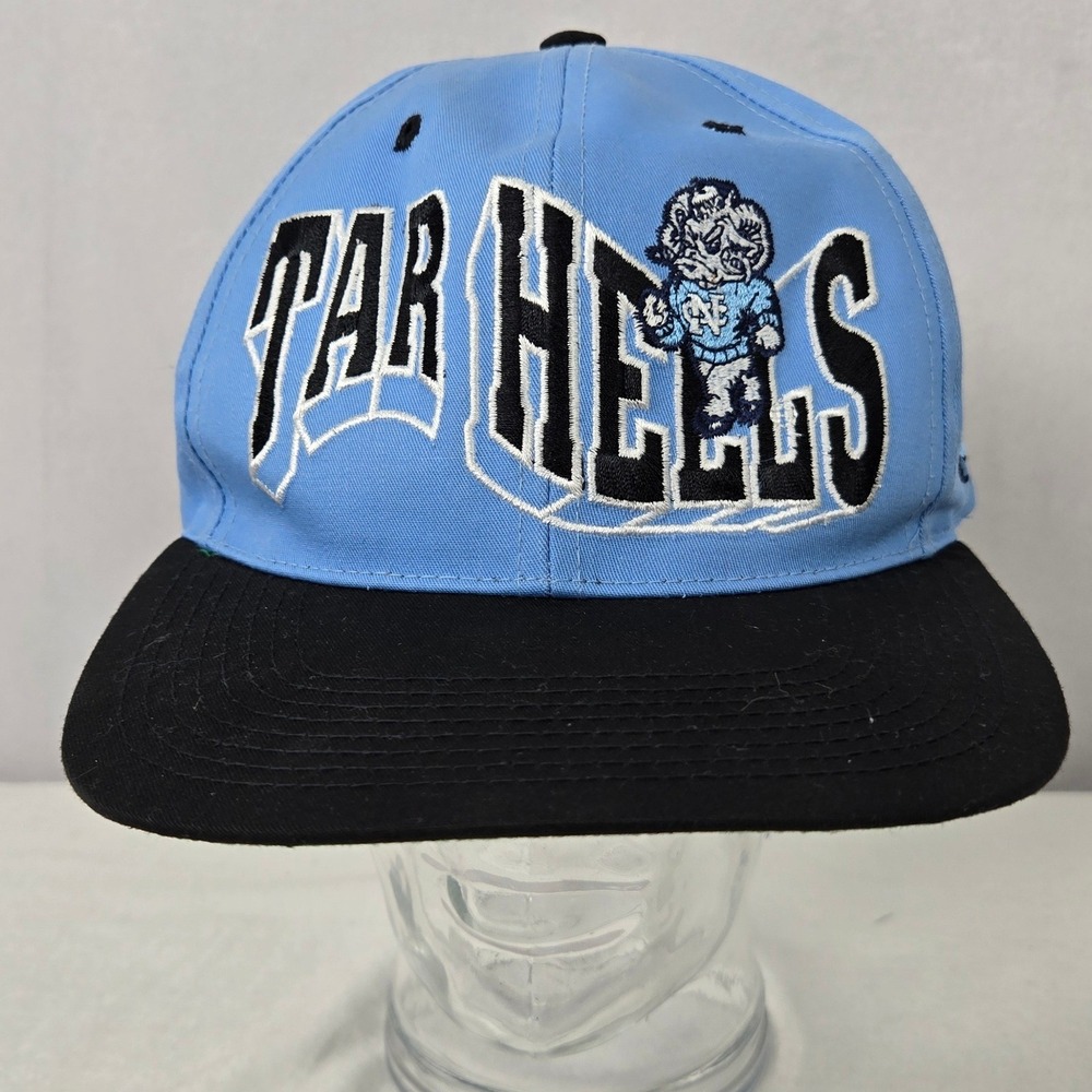 VTG 1984 UNC Tar Heels Snapback Hat GCC Cap Carolina Blue NCAA Mens Jordan Rare